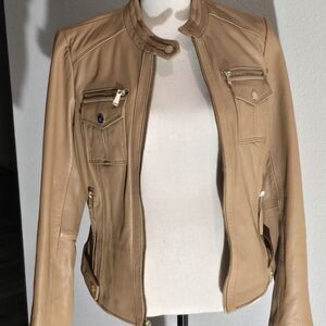 Boston Proper Tan Jacket Size Small